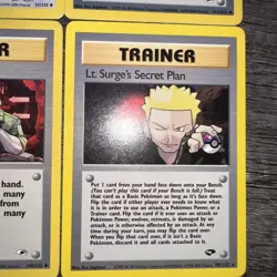 Lt. Surge's Gym Heroes Pokemon Card LP Lot X4 - Image 5