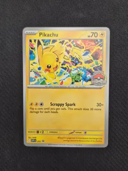 Pokemon TCG Worlds 2025 Pikachu Promo Near Mint - Image 1