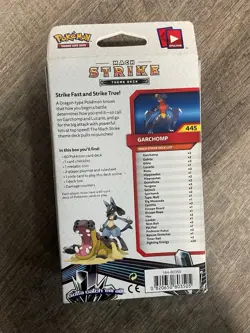 Pokemon Sun & Moon: Ultra Prism Mach Strike Theme Deck - Garchomp - New & Sealed - Image 2