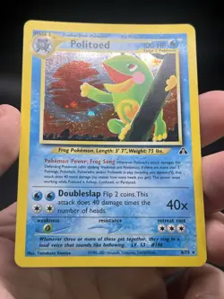 Politoed 8/75 Holo Rare Neo Discovery Pokemon TCG English WOTC SWIRL LP - Image 3