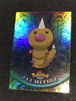 LP Topps Pokemon - Weedle #13 - Topps Series 1 - Silver Foil - Blue Logo - Image 1