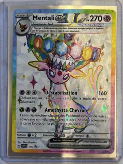 LOT DE 2 CARTES POKEMON NOCTALI EX SVP176 + MENTALI EX SVP175 PROMO FR - Image 2