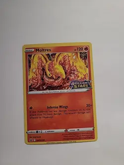 Moltres - SWSH185 Brilliant Stars Pre Release Stamped Promo Pokemon - NM - Image 1