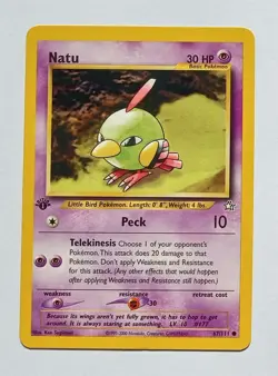 Pokemon - Natu - Neo Genesis 67/111 1st Edition - Common - LP - Image 1