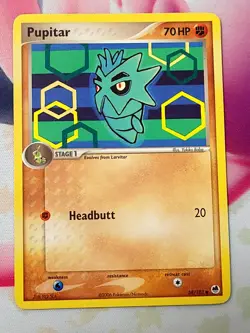 2006 Pokemon EX Dragon Frontiers Pupitar #58/101 - Image 1