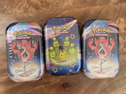 Pokemon TCG Scarlet & Violet Paldean Fates Mini Tins (Set of 3) *NEW + SEALED* - Image 1