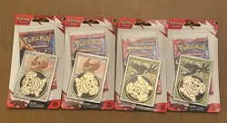 4 Pokemon Destined Rivals Blister Pack With Coin And Eevee/Zarude Promo! - Image 1