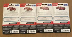 4 Pokemon Destined Rivals Blister Pack With Coin And Eevee/Zarude Promo! - Image 2