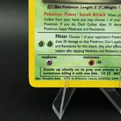 Pokemon TCG Dark Golbat 7/82 - Team Rocket Holo Unlimited Edition LP ✨ - Image 5