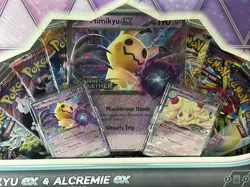 Pokemon TCG: Mimikyu EX & Alcremie EX Premium Collection Box 10 Booster Packs 🔥 - Image 2