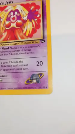 Sabrina's Jynx 57/132 - Gym Challenge Unlimited Edition - WOTC Pokemon LP - Image 4