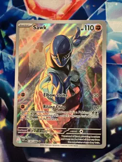 Pokemon TCG - Sawk - 130/086 Illustration Rare - SV: White Flare Near Mint/Mint - Image 1
