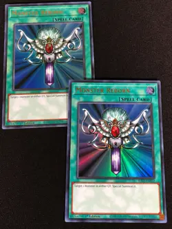 Yugioh Monster Reborn RA03-EN052 1ST Ultra x2 (NM) - Image 1