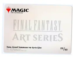 Yuna, Grand Summoner Art Series Card (Gold-Stamped) 22 Final Fantasy MTG NM - Image 2