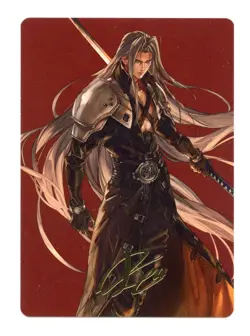 Sephiroth, Fabled SOLDIER Art Series Card (Gold-Stamped) 44 Final Fantasy MTG - Image 1