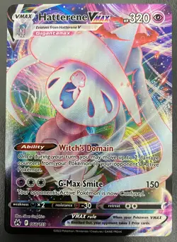 Hatterene VMAX 066/159 Holo Ultra Rare Crown Zenith | LP | Pokemon Card TCG - Image 1