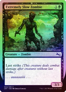 Extremely Slow Zombie (b Autumn) FOIL Unstable NM Black Common CARD ABUGames - Image 1