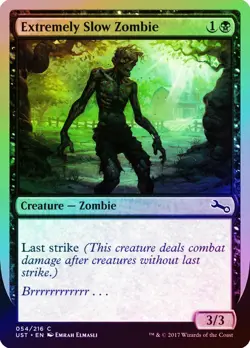 Extremely Slow Zombie (a Summer) FOIL Unstable NM Black Common CARD ABUGames - Image 1