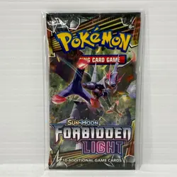 Sun & Moon Forbidden Light Sealed Pokemon Card Booster Pack - Image 1