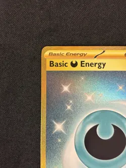 Basic Darkness Energy 098/064 Shrouded Fable Holo Gold Hyper Rare Pokemon Card - Image 2
