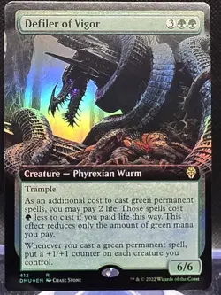 Defiler of Vigor #160 Dominaria United Extended Art Foil Rare - Image 1