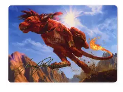 Red XIII, Proud Warrior Art Series Card (Gold-Stamped) 30 Final Fantasy MTG NM - Image 1
