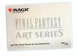 Red XIII, Proud Warrior Art Series Card (Gold-Stamped) 30 Final Fantasy MTG NM - Image 2
