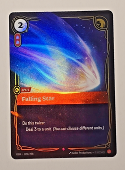 League of Legends Riftbound Origins Falling Star Rare 029/298 - Image 1