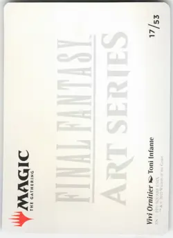 Vivi Ornitier Art Card (Gold-Stamped Signature) S Art Series: FINAL FANTASY 17 L - Image 2