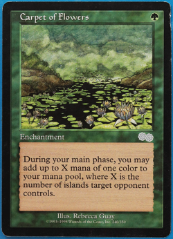 Carpet of Flowers Urza's Saga HP/DAMAGED Uncommon CARD (506156) ABUGames - Image 1