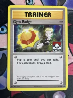 Gym Badge Lt. Surge - XY205 Black Star Promo Card (Pokemon) Holo LP+ - Image 1