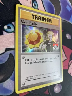 Gym Badge Lt. Surge - XY205 Black Star Promo Card (Pokemon) Holo LP+ - Image 2