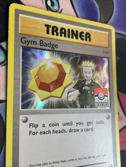 Gym Badge Lt. Surge - XY205 Black Star Promo Card (Pokemon) Holo LP+ - Image 3