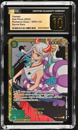 Yamato OP01-121 SEC CGC 10 Pristine Romance Dawn Japanese One Piece Card - Image 1