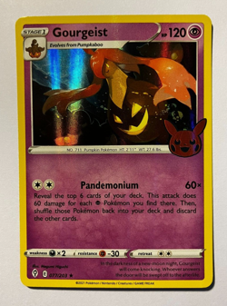 Gourgeist Pokemon Card Rare Holo Foil NM Trick or Trade Halloween 2022 77/203 - Image 1
