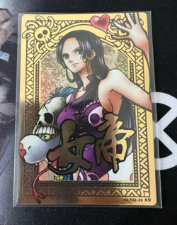 PREORDER Super Rare Boa Hancock KR Gold Holo Japanese One Piece AR Carddass Card - Image 1