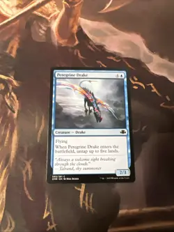 1x Peregrine Drake MTG Dominaria Remastered NM Magic Regular - Image 1