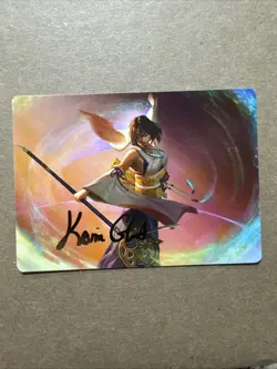 MTG Magic The Gathering Final Fantasy Yuna Grand Summoner Art Series Stamped - Image 1