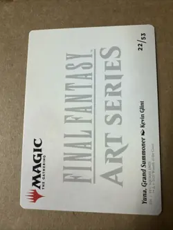 MTG Magic The Gathering Final Fantasy Yuna Grand Summoner Art Series Stamped - Image 3