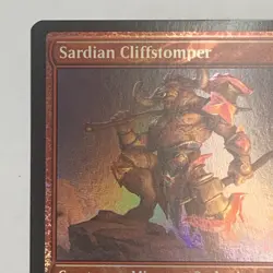 MTG Sardian Cliffstomper 383 Promo Pack: The Brothers' War PPBRO Uncommon Foil - Image 2