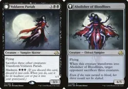 2x Voldaren Pariah // Abolisher of Bloodlines Eldritch Moon LP MTG - Image 1