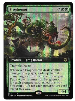 MTG Froghemoth Extended Art FOIL Adventures in the Forgotten Realms (AFR) #384 - Image 1