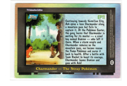 2000 Topps Pokemon TV Animation Series 2 #EP11 Charmander - The Stray Pokemon EX - Image 2