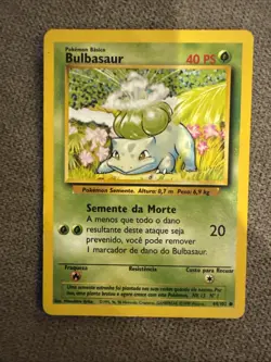 [HP] Pokemon TCG PORTUGUESE Bulbasaur #44/102 Base Set - Image 1