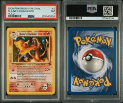 Pokemon TCG Blaine's Charizard 2/132 Gym Challenge 2000 WOTC Holo PSA 7 NEW CERT - Image 5
