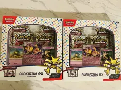 Two Pokemon TCG Scarlet & Violet 151 Alakazam EX Collection Box - Sealed NEW - Image 1