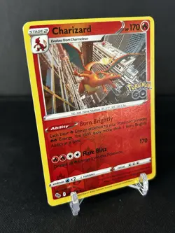 2022 Pokemon TCG - Charizard Pokemon Go 010/078 Reverse Holo Stamped - NM - Image 2