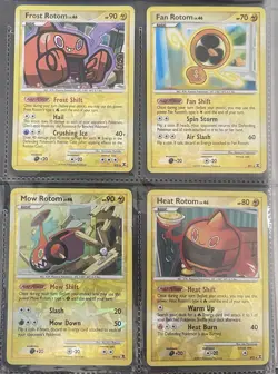 Pokemon Rising Rivals Heat Rotom RT1/RT2/RT3/RT4 Reverse Holo TCG - Image 1