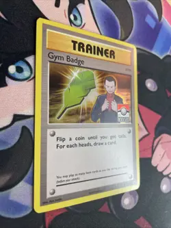 2016 Pokemon League Promo Holo #XY210 Gym Badge LP+ - Image 2