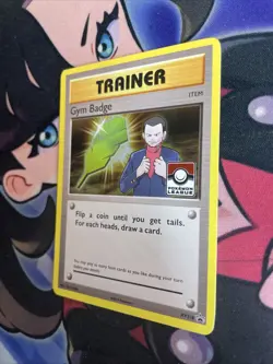 2016 Pokemon League Promo Holo #XY210 Gym Badge LP+ - Image 3